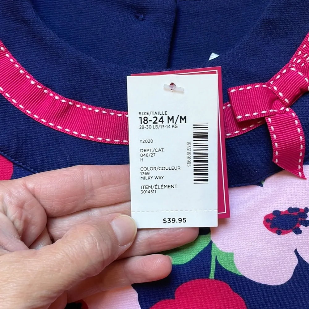 NWT Gymboree Preppy Puppy poppy flower 18-24 month dress